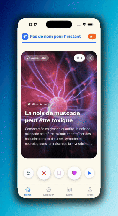React Native Swipeable Stack Demo